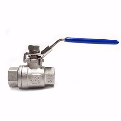 Picture of Rated 3/8" BSP Stainless Ball Valve-Lock