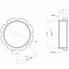 Picture of Lock Nut M50X1.5 for 50mm Ø Air Jacks