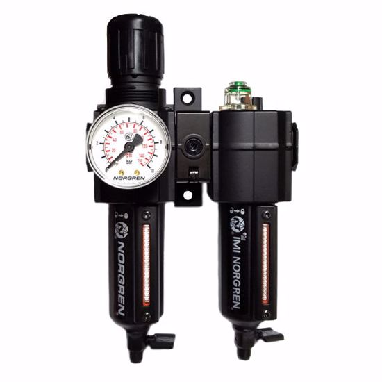 Picture of NORGREN 1/2" FRL KIT+ BRACKET-AUTO DRAIN   